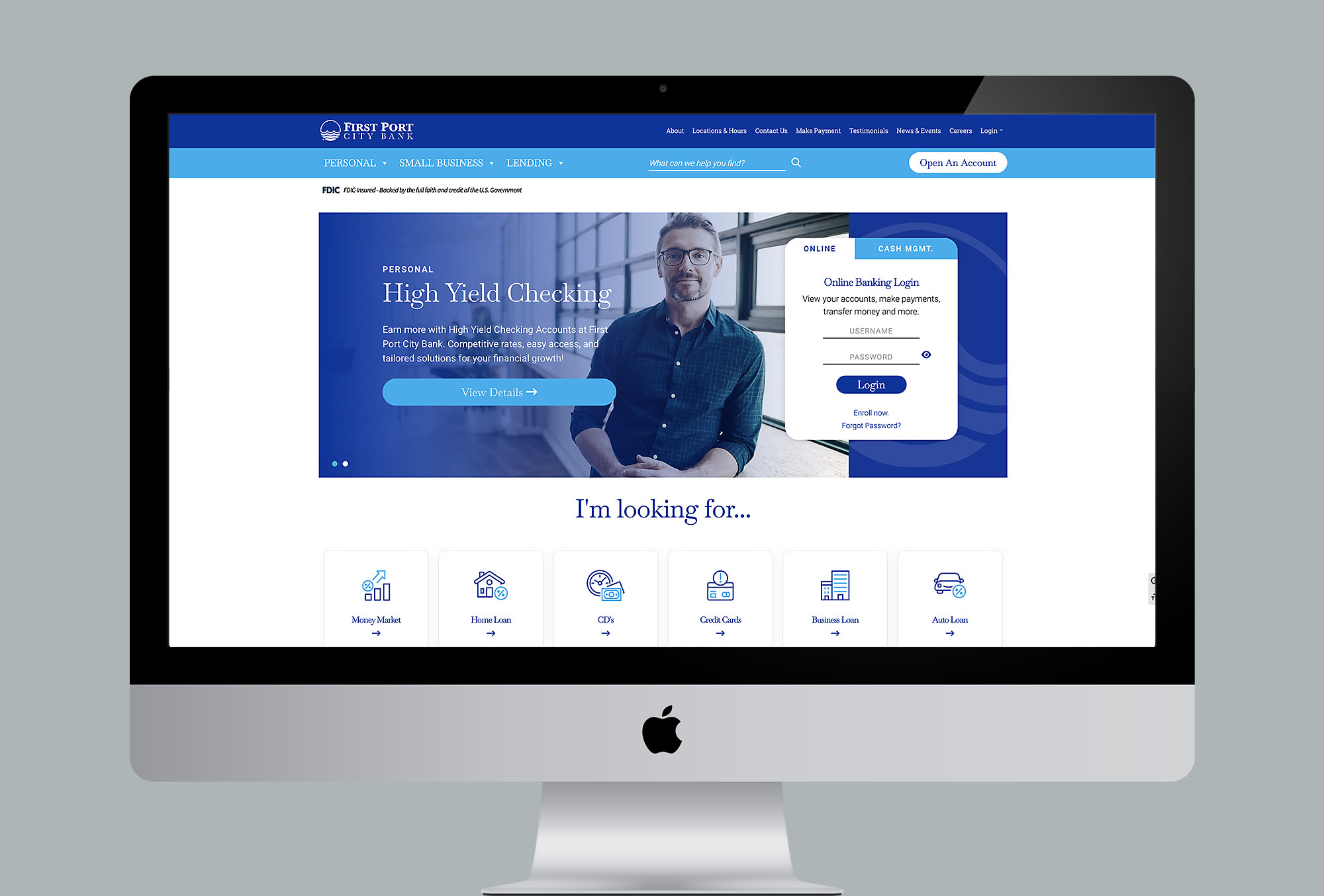 first port city desktop website