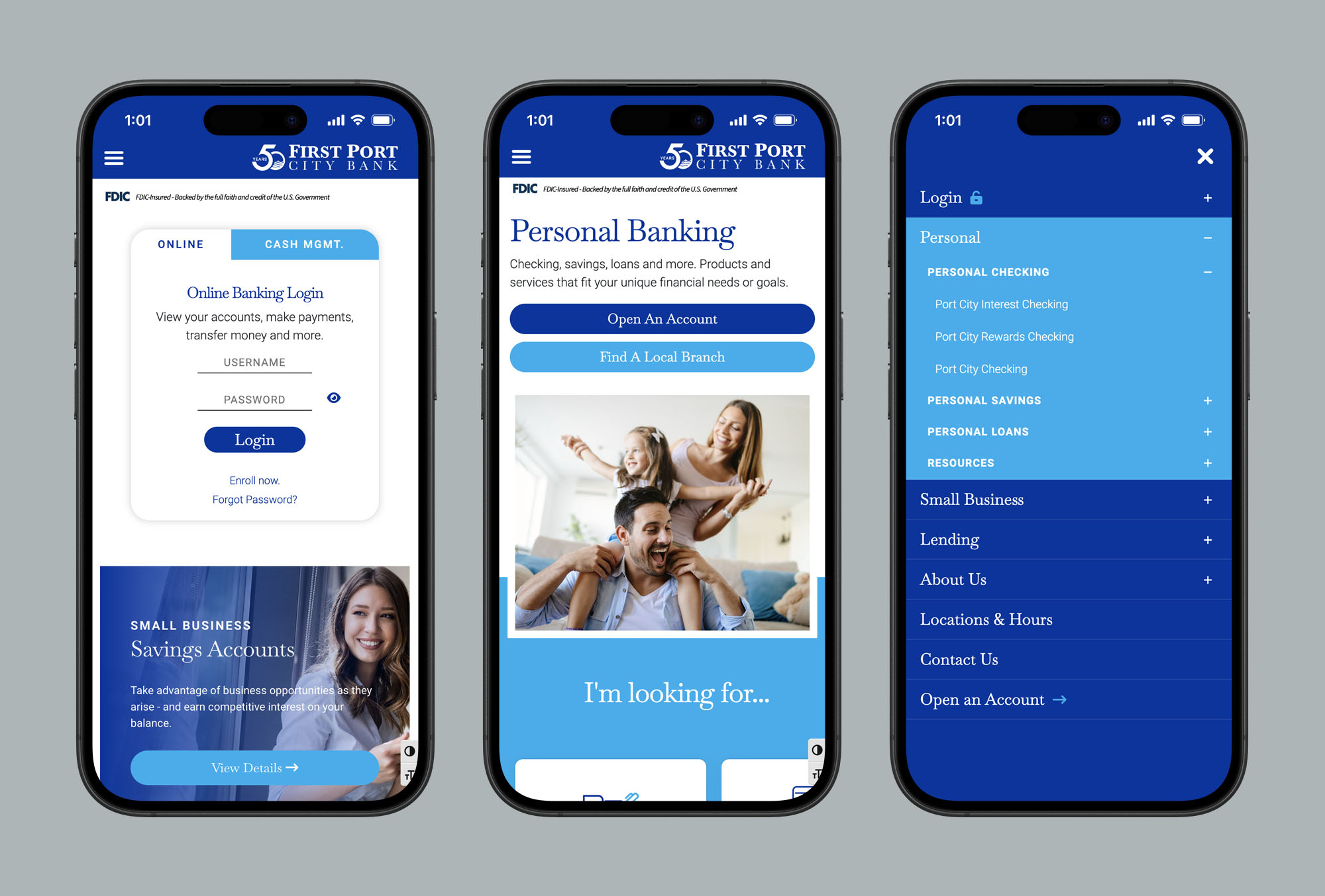 first port city desktop website