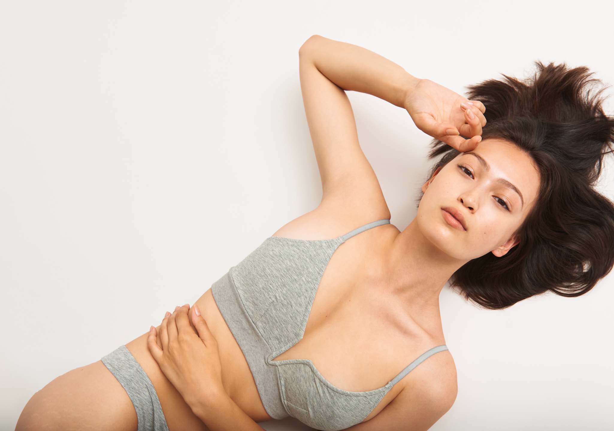 woman in skin clothing