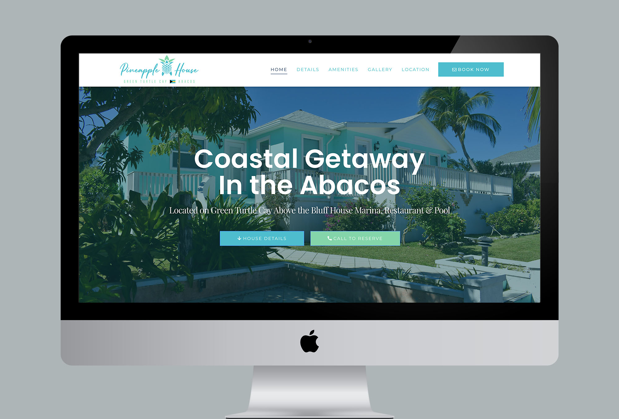 pineapple house desktop website