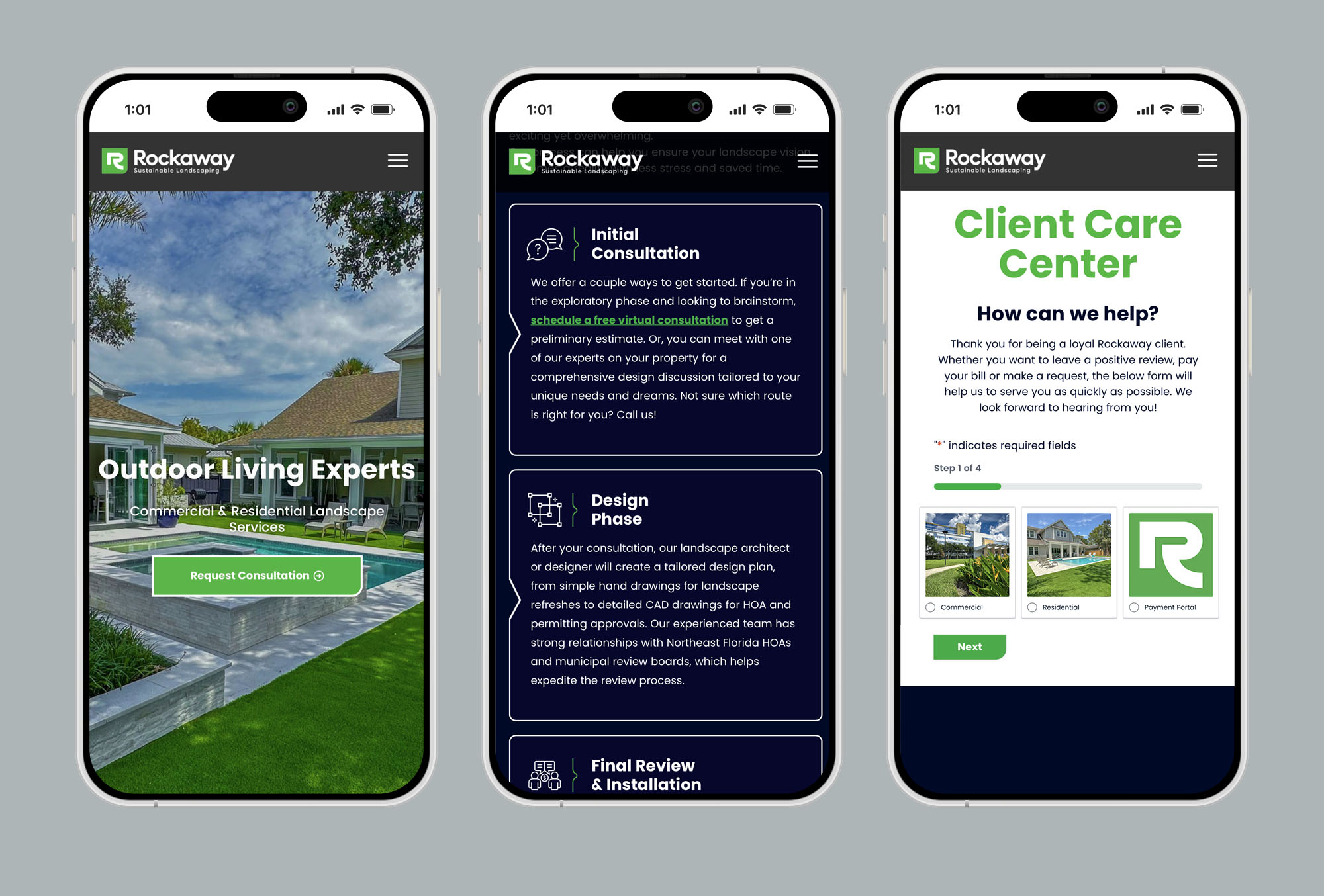 Rockaway mobile screenshots
